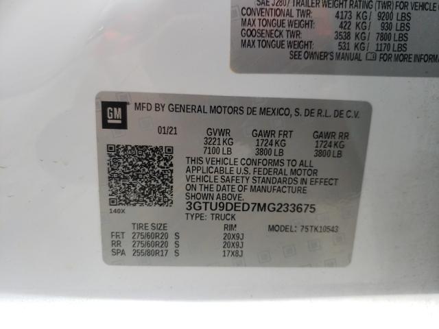 Photo 9 VIN: 3GTU9DED7MG233675 - GMC SIERRA K15 