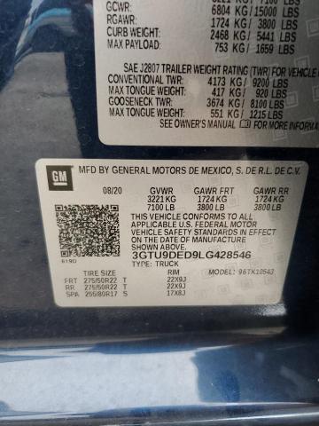 Photo 11 VIN: 3GTU9DED9LG428546 - GMC SIERRA 