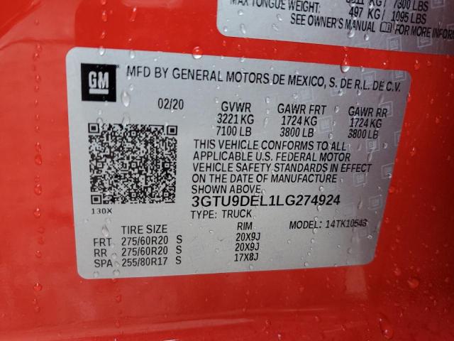 Photo 11 VIN: 3GTU9DEL1LG274924 - GMC SIERRA K15 