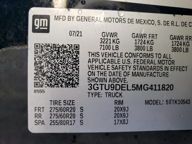 Photo 11 VIN: 3GTU9DEL5MG411820 - GMC SIERRA K15 