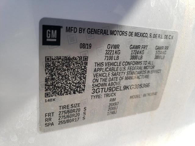 Photo 9 VIN: 3GTU9DEL9KG305366 - GMC SIERRA K15 