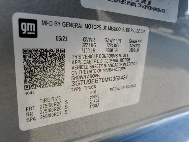 Photo 12 VIN: 3GTU9EET0MG352424 - GMC SIERRA K15 