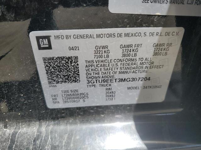 Photo 11 VIN: 3GTU9EET3MG307204 - GMC SIERRA 