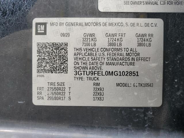 Photo 11 VIN: 3GTU9FEL0MG102851 - GMC SIERRA K15 