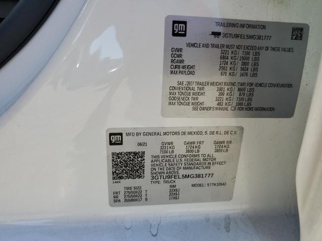 Photo 11 VIN: 3GTU9FEL5MG381777 - GMC SIERRA K15 