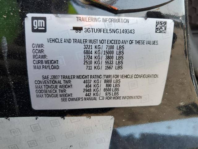 Photo 11 VIN: 3GTU9FEL5NG149343 - GMC SIERRA LIM 