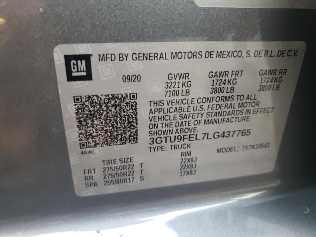 Photo 9 VIN: 3GTU9FEL7LG437765 - GMC SIERRA K15 