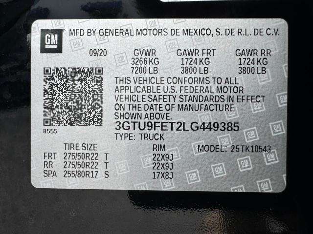 Photo 14 VIN: 3GTU9FET2LG449385 - GMC SIERRA K15 