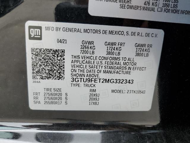 Photo 11 VIN: 3GTU9FET2MG332343 - GMC SIERRA 