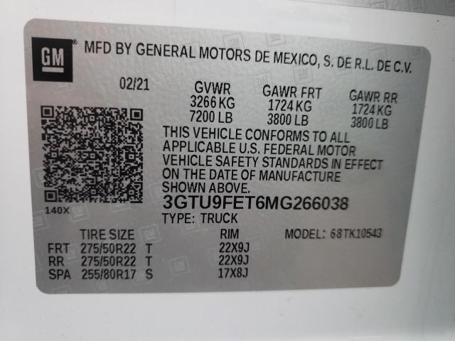 Photo 11 VIN: 3GTU9FET6MG266038 - GMC SIERRA K15 