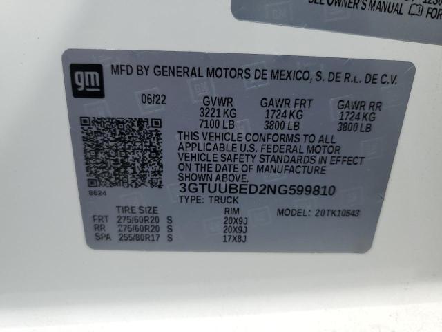 Photo 12 VIN: 3GTUUBED2NG599810 - GMC SIERRA K15 