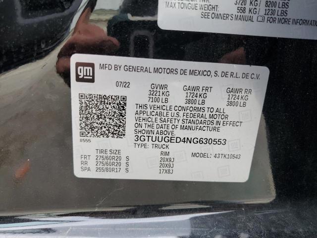 Photo 11 VIN: 3GTUUGED4NG630553 - GMC SIERRA K15 