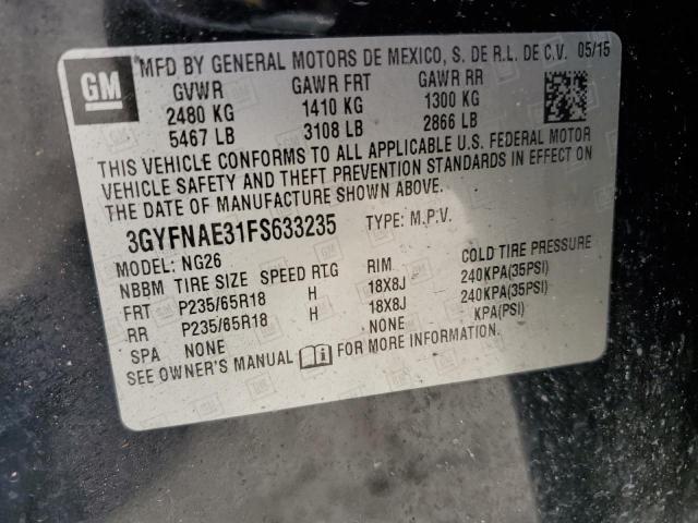 Photo 13 VIN: 3GYFNAE31FS633235 - CADILLAC SRX 