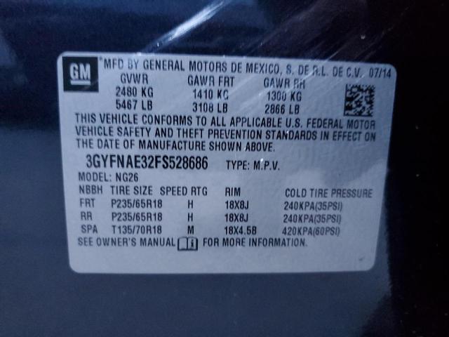 Photo 12 VIN: 3GYFNAE32FS528686 - CADILLAC SRX 