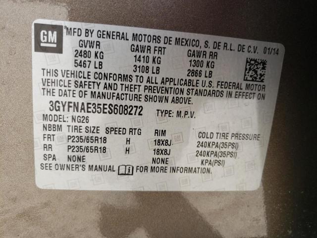 Photo 12 VIN: 3GYFNAE35ES608272 - CADILLAC SRX 