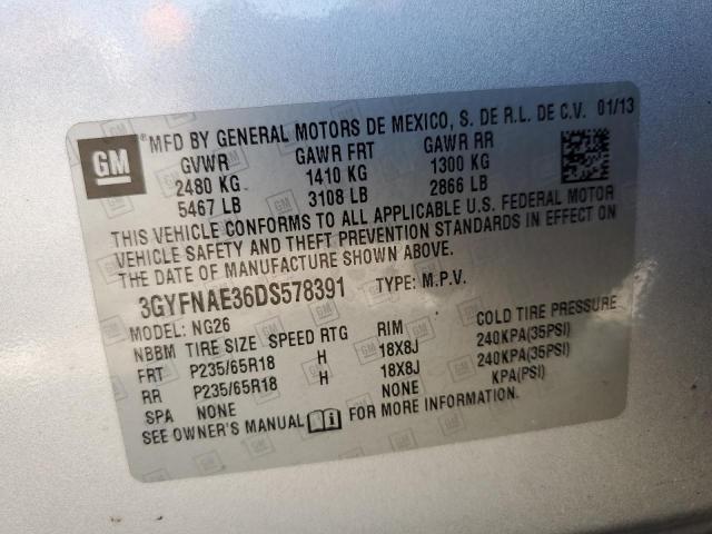 Photo 13 VIN: 3GYFNAE36DS578391 - CADILLAC SRX 