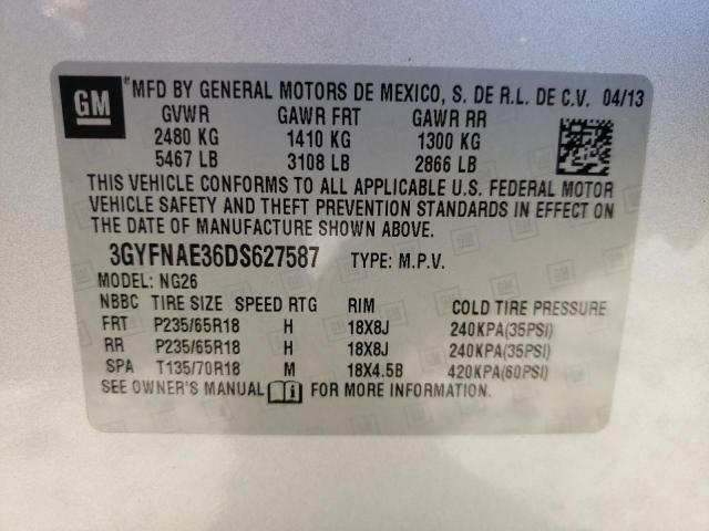 Photo 12 VIN: 3GYFNAE36DS627587 - CADILLAC SRX 