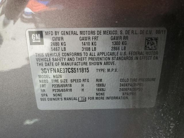 Photo 13 VIN: 3GYFNAE37CS511815 - CADILLAC SRX 