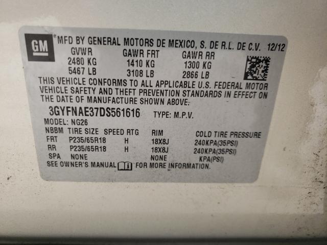 Photo 9 VIN: 3GYFNAE37DS561616 - CADILLAC SRX 