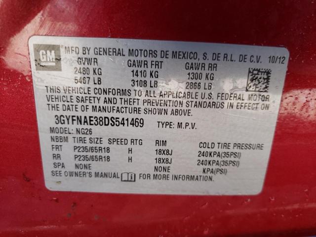 Photo 12 VIN: 3GYFNAE38DS541469 - CADILLAC SRX 