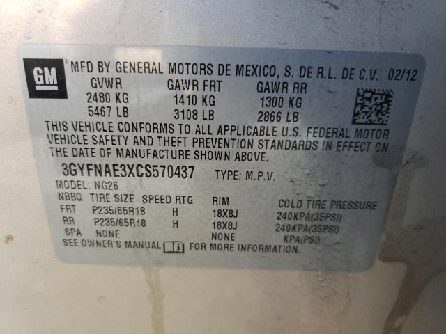 Photo 12 VIN: 3GYFNAE3XCS570437 - CADILLAC SRX 