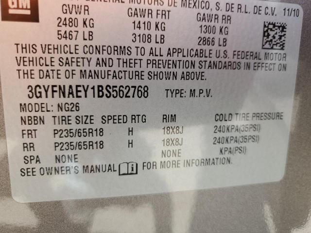 Photo 12 VIN: 3GYFNAEY1BS562768 - CADILLAC SRX LUXURY 