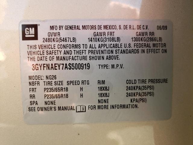 Photo 12 VIN: 3GYFNAEY7AS500919 - CADILLAC SRX LUXURY 