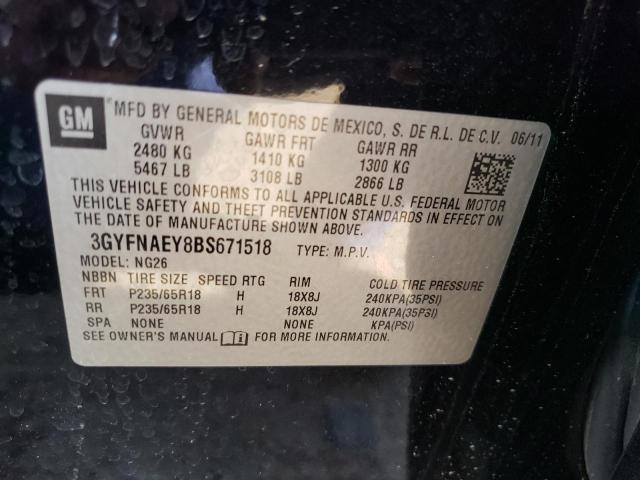 Photo 12 VIN: 3GYFNAEY8BS671518 - CADILLAC SRX 