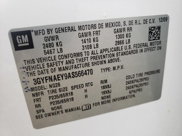 Photo 12 VIN: 3GYFNAEY9AS566470 - CADILLAC SRX 