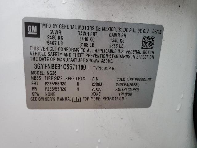 Photo 11 VIN: 3GYFNBE31CS571109 - CADILLAC SRX 