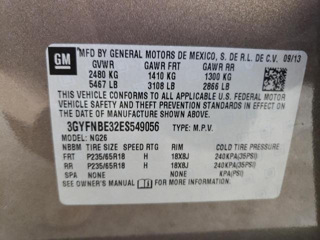 Photo 11 VIN: 3GYFNBE32ES549056 - CADILLAC SRX LUXURY 