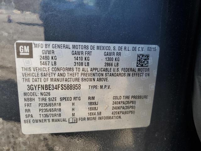 Photo 11 VIN: 3GYFNBE34FS588958 - CADILLAC SRX 