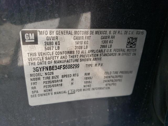 Photo 11 VIN: 3GYFNBE34FS608299 - CADILLAC SRX LUXURY 