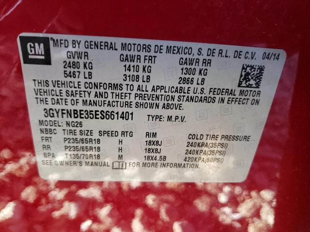 Photo 12 VIN: 3GYFNBE35ES661401 - CADILLAC SRX LUXURY 