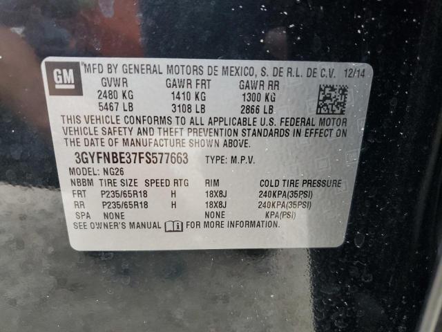 Photo 12 VIN: 3GYFNBE37FS577663 - CADILLAC SRX 