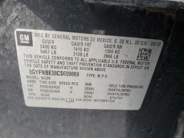 Photo 12 VIN: 3GYFNBE38CS609869 - CADILLAC SRX PERFOR 