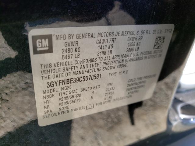 Photo 9 VIN: 3GYFNBE39CS570581 - CADILLAC SRX PERFOR 