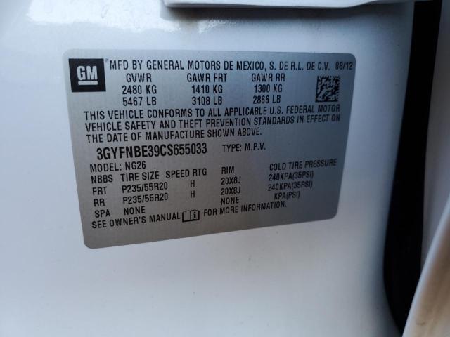 Photo 12 VIN: 3GYFNBE39CS655033 - CADILLAC SRX PERFOR 