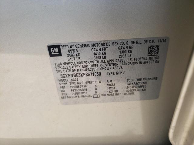 Photo 12 VIN: 3GYFNBE3XFS571050 - CADILLAC SRX 