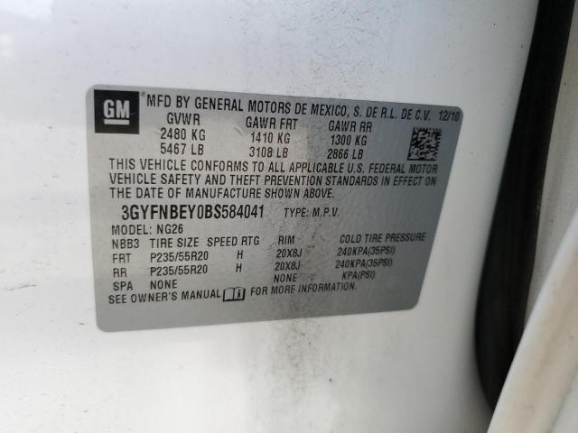 Photo 12 VIN: 3GYFNBEY0BS584041 - CADILLAC SRX PERFOR 