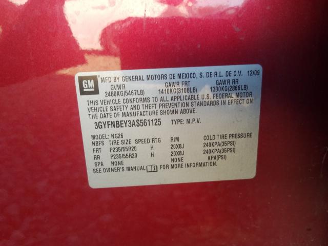 Photo 9 VIN: 3GYFNBEY3AS561125 - CADILLAC SRX PERFOR 