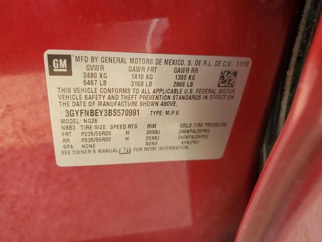 Photo 12 VIN: 3GYFNBEY3BS570991 - CADILLAC SRX PERFOR 