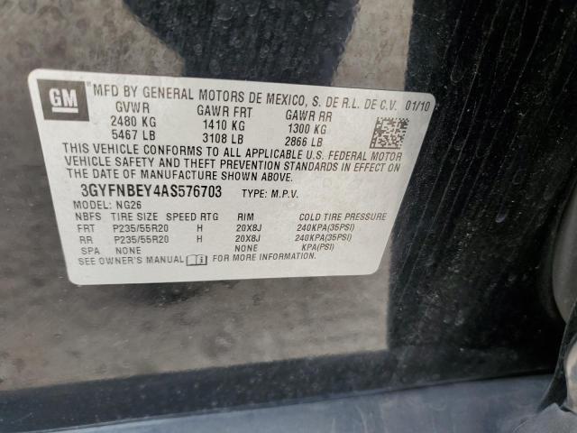 Photo 12 VIN: 3GYFNBEY4AS576703 - CADILLAC SRX PERFOR 