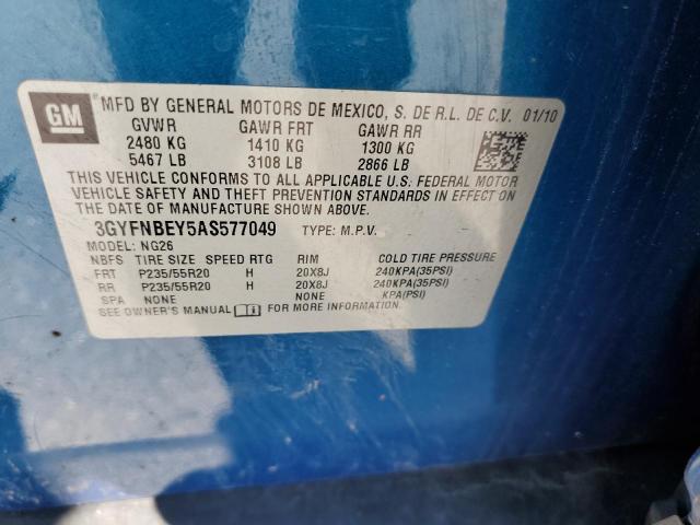 Photo 9 VIN: 3GYFNBEY5AS577049 - CADILLAC SRX PERFOR 