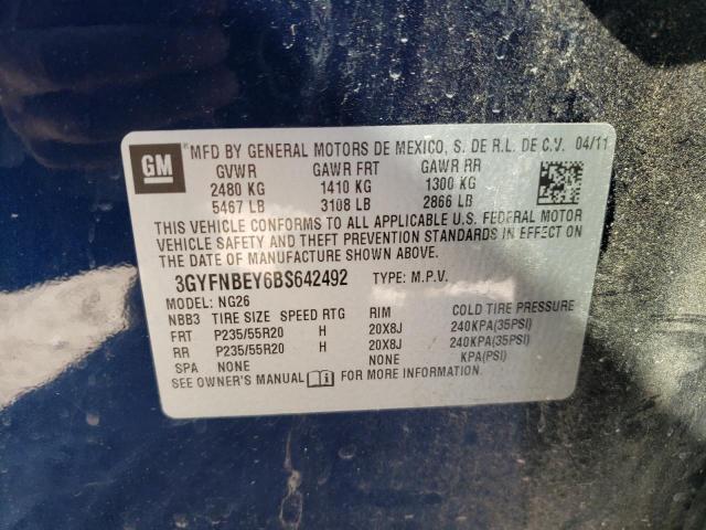 Photo 11 VIN: 3GYFNBEY6BS642492 - CADILLAC SRX 