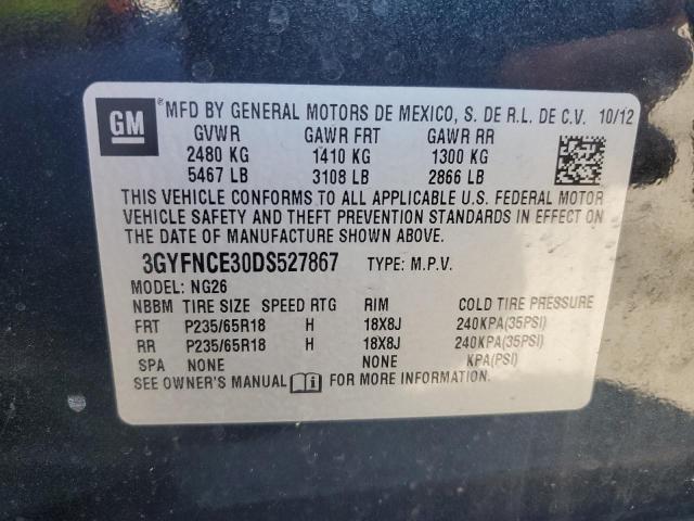 Photo 11 VIN: 3GYFNCE30DS527867 - CADILLAC SRX 