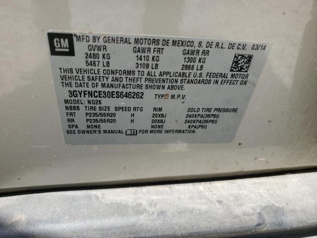 Photo 11 VIN: 3GYFNCE30ES646262 - CADILLAC SRX PERFOR 