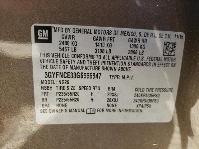 Photo 13 VIN: 3GYFNCE33GS556347 - CADILLAC SRX 