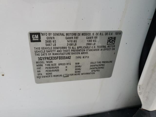 Photo 9 VIN: 3GYFNCE35FS555442 - CADILLAC SRX PERFOR 