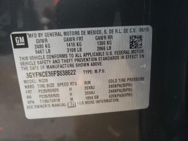 Photo 9 VIN: 3GYFNCE36FS638622 - CADILLAC SRX PERFOR 